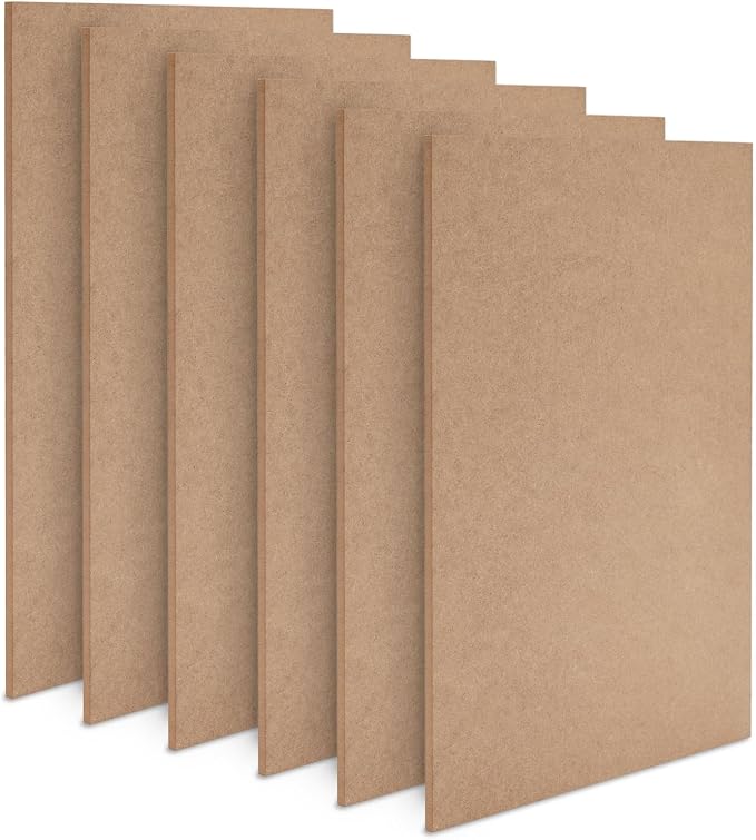 Bright Creations MDF Board, 27.9 x 35.5 cm, 11 x 14 Inches (6 Pack)