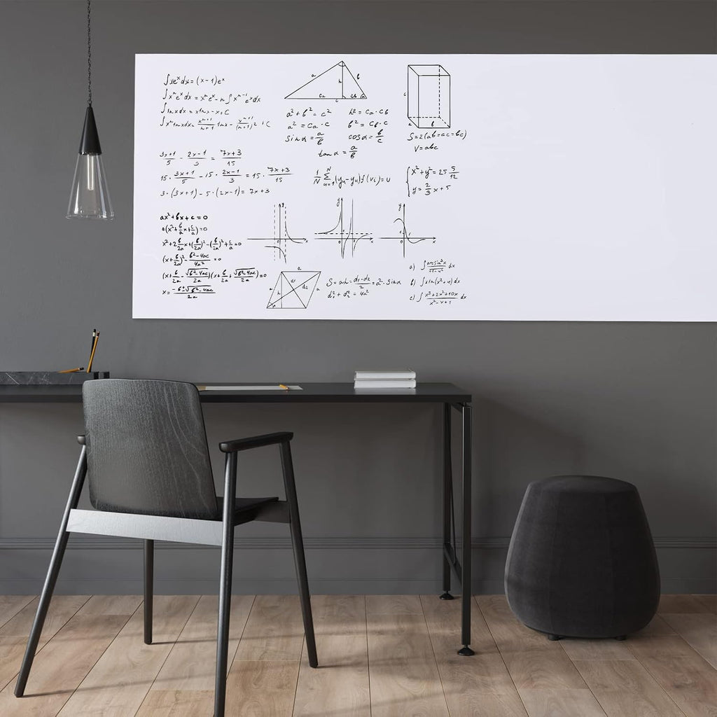 HAMIGAR White Board Sticker for Wall 24" x 79" Dry Erase Adhesive Paper