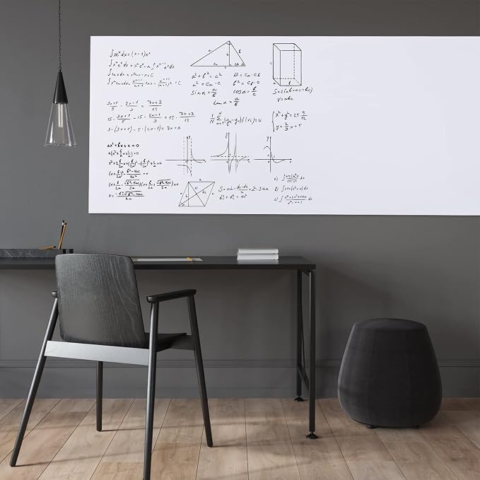 Nortix White Board Wallpaper, Whiteboard Contact Paper, 36" x 24" Super Sticky Whiteboard Sticker Wall Decal on Wall, Table, Doors, No Ghosting,1 Piece (2x3ft)