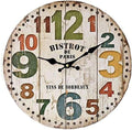 Wood analog clock - wall clocks
