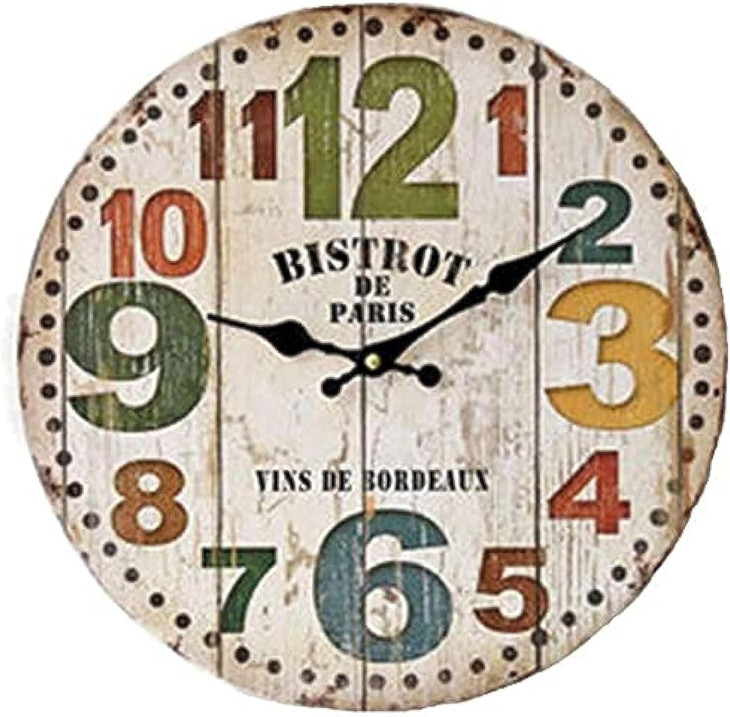 Wood analog clock - wall clocks