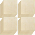 OWLKELA 20 Pcs Basswood Sheets Unfinished Wood Board, Rectangle Blank Wooden, Wooden Cutouts for Crafts, Great for Wood Burning and Laser Projects, Arts and Crafts, Wood Engraving,10x10cm