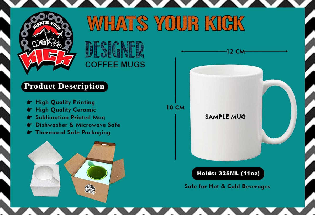 WHATS YOUR KICK® - Cute Girls are Born in August Printed Pink Inner Colour Ceramic Coffee Mug and Tea Mug with Coaster | Drink | Milk Cup - Best Gift | Cute Girls Happy Birthday (Design 12)