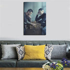 NBHYK Cristiano Ronaldo And Lionel Messi Poster frames poster board Wall Art Prints Canvas painting for room aesthetic Decor ready to hanging 16x24 poster