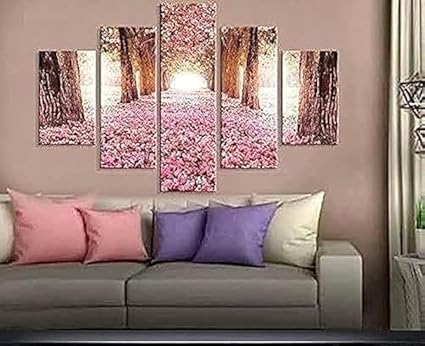 tableau 5 pieces for decoration