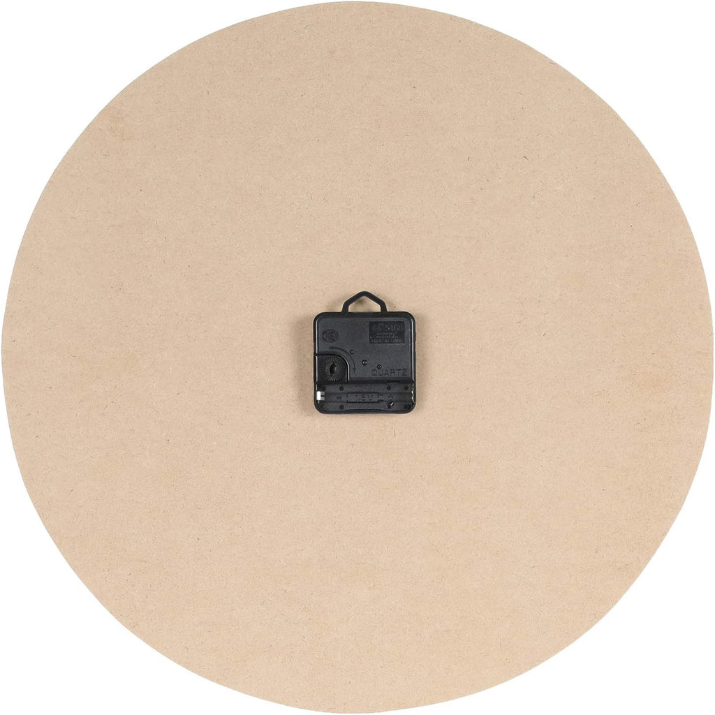 Other Wood Analog Wall Clock - Black, 41cm x 41cm, AA Battery, Alarm, Kitchen