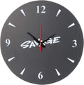 Other Wood Analog Wall Clock - Black, 41cm x 41cm, AA Battery, Alarm, Kitchen