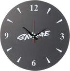 Other Wood Analog Wall Clock - Black, 41cm x 41cm, AA Battery, Alarm, Kitchen