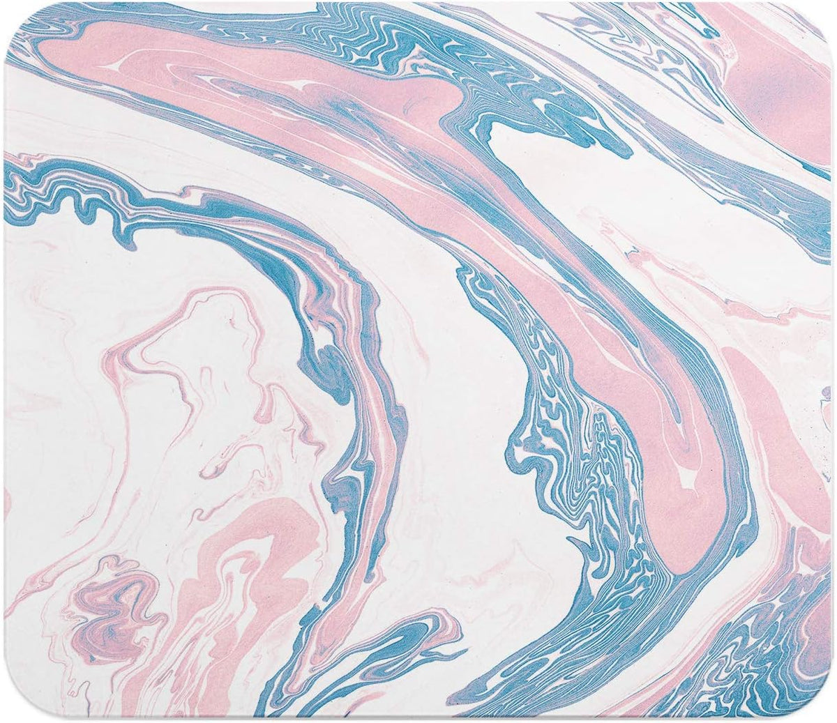 Loud Universe Liquid Marble Rectangular Mouse Pad, Pink/Blue - 9.25 x 7.6 inch