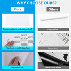 HAMIGAR White Board Sticker for Wall 24" x 79" Dry Erase Adhesive Paper