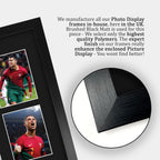 HWC Trading Cristiano Ronaldo Portugal Printed Memorabilia Signed Autograph Photograph Display for Football Fans and Supporters - A3 Framed