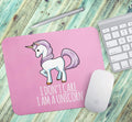 Loud Universe Unicorn I Don't Care Pretty Rectangular Thick Flexible Mouse Pad