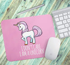 Loud Universe Unicorn I Don't Care Pretty Rectangular Thick Flexible Mouse Pad
