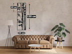 Decorative Bamboo Wooden Wall Art Panel, 3 Panels, 40 x 125 cm