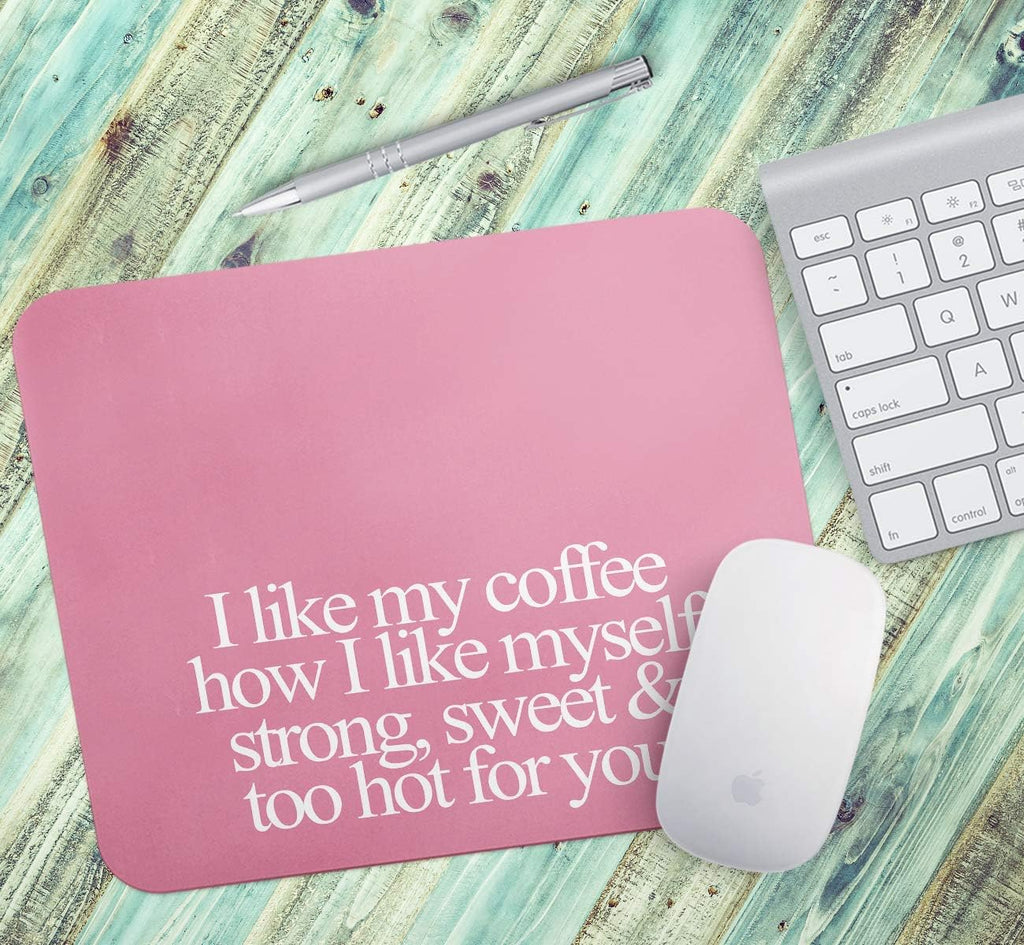 Loud Universe Coffee Drink Coffee Quote Addict Coffee Rectangular Thick Flexible Mouse Pad