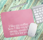 Loud Universe Coffee Drink Coffee Quote Addict Coffee Rectangular Thick Flexible Mouse Pad