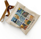 Hayyah T26 Canvas Tote Bag With Zipper And one Pockets (Van Gogh
