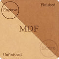 Craft Closet 10 Boards of 12”x 19”, 3mm 1/8th inch MDF (Medium Density Fibreboard), Glowforge Ready, Unfinished | for Laser Engraving, CNC, Wood Burning, Router, Scroll Saw.