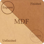 Craft Closet 10 Boards of 12”x 19”, 3mm 1/8th inch MDF (Medium Density Fibreboard), Glowforge Ready, Unfinished | for Laser Engraving, CNC, Wood Burning, Router, Scroll Saw.