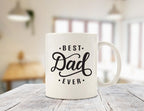 Best Dad Ever Coffee Mug - Birthday Gifts for Dad, Men, Husband - Unique Dads Gifts from Daughter, Son, Wife, Kids - Cool Bday Present Ideas for Father, Guys, Him - Novelty Dad's Mug, Fun Cup