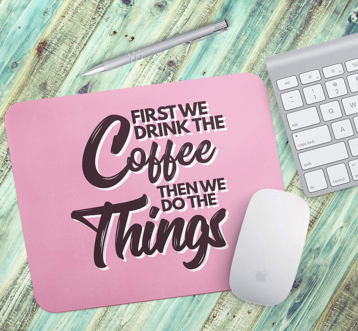 Loud Universe Coffee Drink Coffee Quote Addict Coffee Rectangular Thick Flexible Mouse Pad