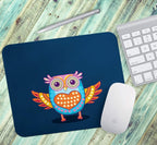Loud Universe Owl Colorful Rectangular Thick Flexible Mouse Pad