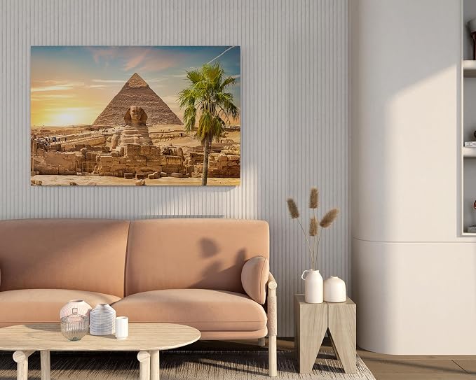 Wall Art Print, Sphinx Design, Beige, 59.94 x 39.88 cm, 1 Piece