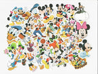 LONGYU 50Pcs Bulk Mickey Mouse Vinyl Stickers Waterproof Disney Mickey Minnie Stickers Graffiti Decals for Water Bottles Cars Motorcycle Skateboard Portable Luggages Phone Ipad Laptops