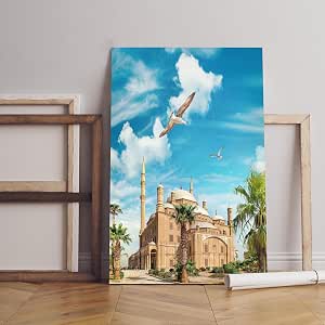 Canvas Print Wall Art: Muhammad Ali Pasha, Cairo, 60x40cm, Blue