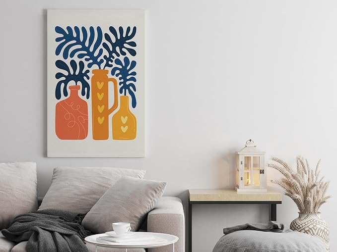Interposter Canvas Print Wall Art, 60x40cm, Beige