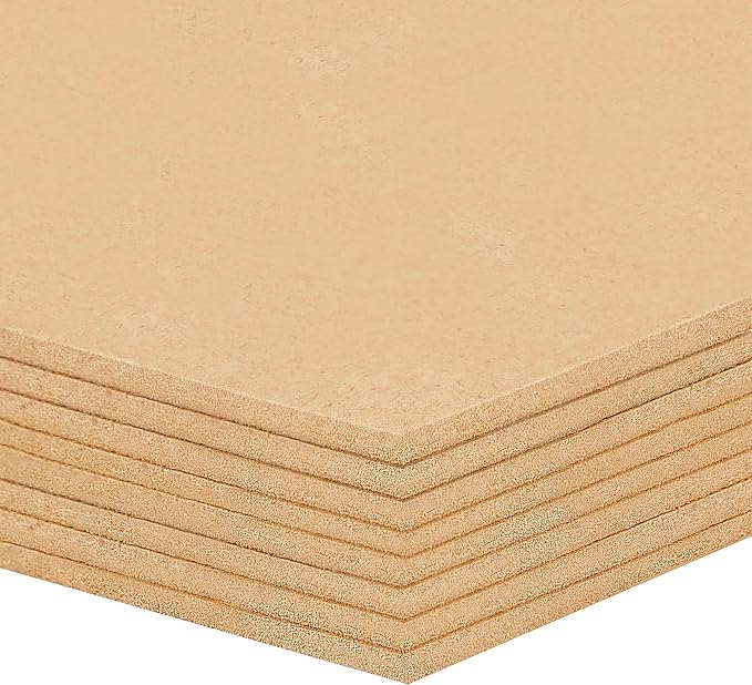 Belle Vous 2mm MDF Wood Sheets (30 Pack) - 15 x 20cm / 6 x 8 Inches - Unfinished Wood DIY Craft Project Board - Perfect for Laser Cutting, Painting, Modelling, Engraving, Fretwork & Pyrography