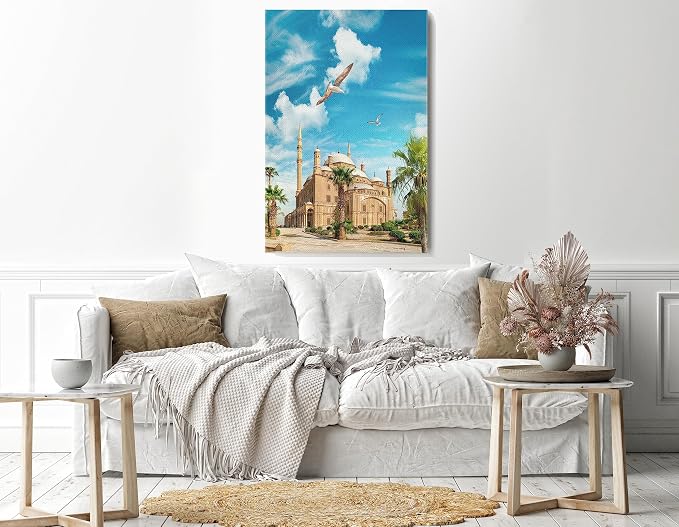 Canvas Print Wall Art: Muhammad Ali Pasha, Cairo, 60x40cm, Blue