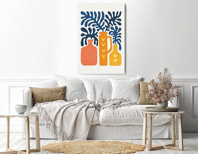 Interposter Canvas Print Wall Art, 60x40cm, Beige
