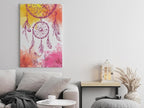 Dreamcatcher Printed Canvas Wall Art, 60x40cm, Pink