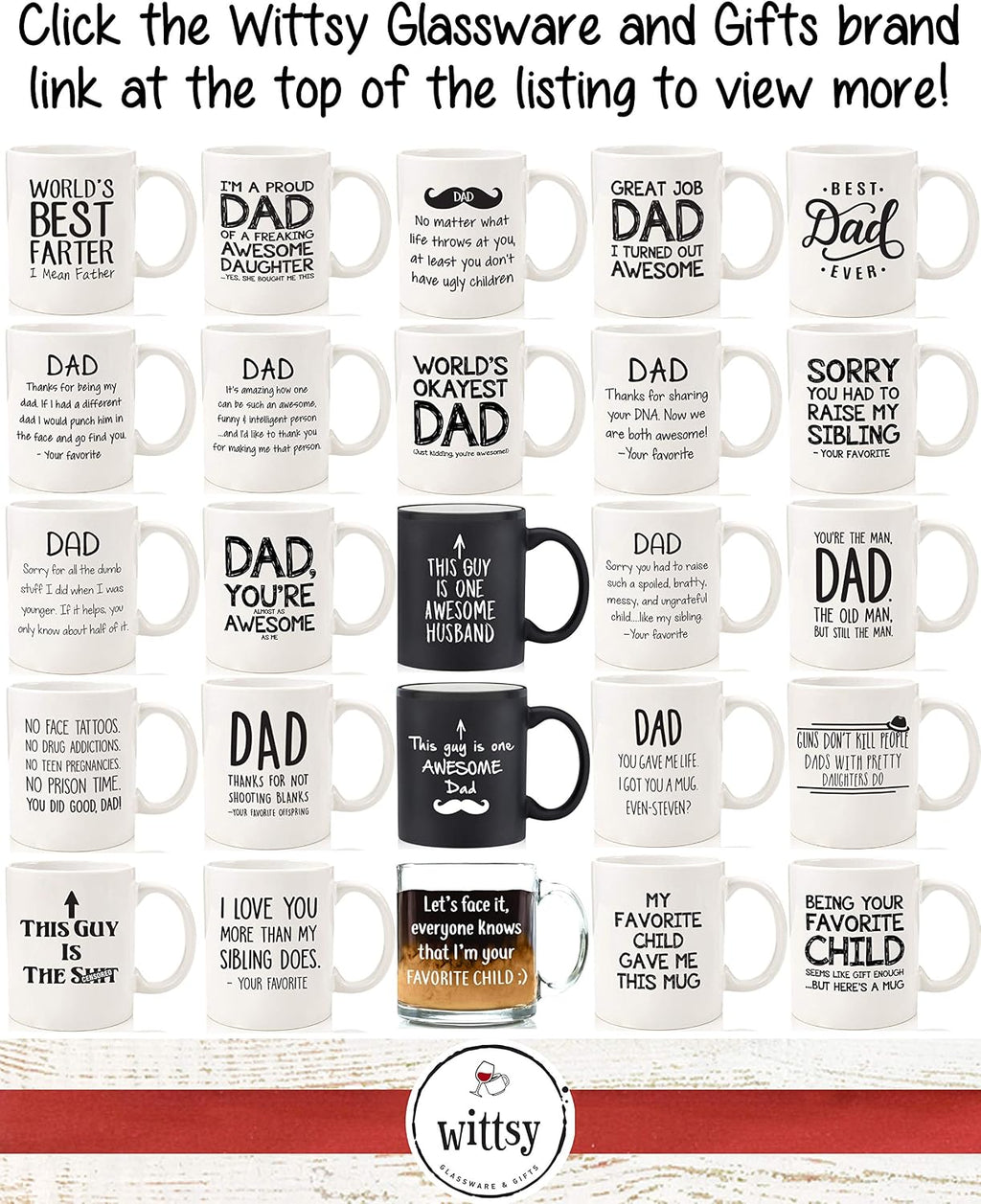 Best Dad Ever Coffee Mug - Birthday Gifts for Dad, Men, Husband - Unique Dads Gifts from Daughter, Son, Wife, Kids - Cool Bday Present Ideas for Father, Guys, Him - Novelty Dad's Mug, Fun Cup