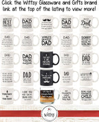 Best Dad Ever Coffee Mug - Birthday Gifts for Dad, Men, Husband - Unique Dads Gifts from Daughter, Son, Wife, Kids - Cool Bday Present Ideas for Father, Guys, Him - Novelty Dad's Mug, Fun Cup