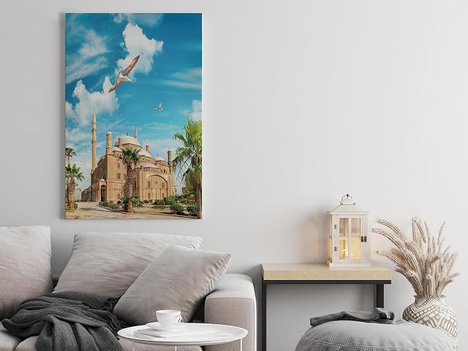 Canvas Print Wall Art: Muhammad Ali Pasha, Cairo, 60x40cm, Blue