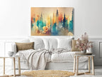 Abstract 3D canvas print, 60x40cm, Beige